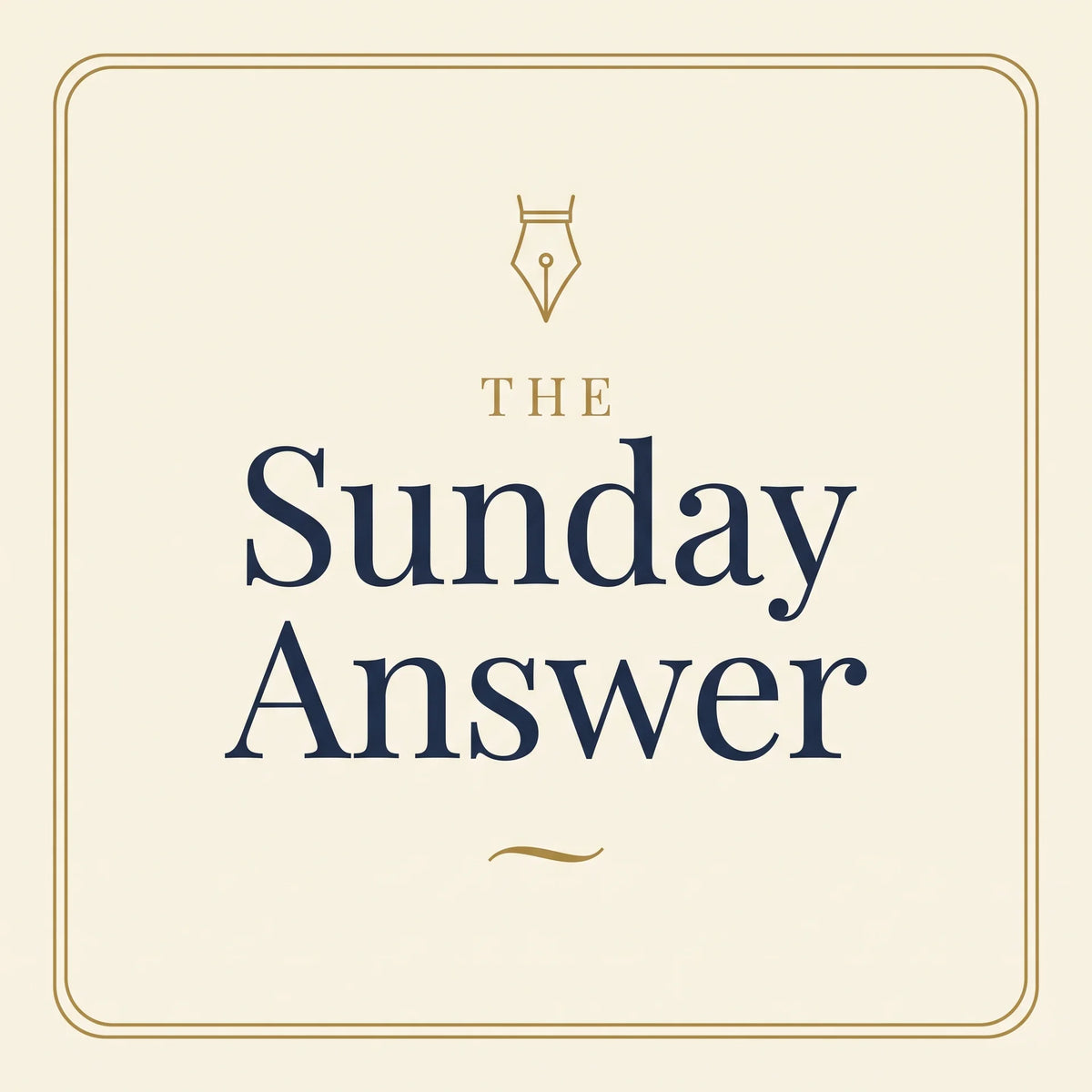 The Sunday Answer